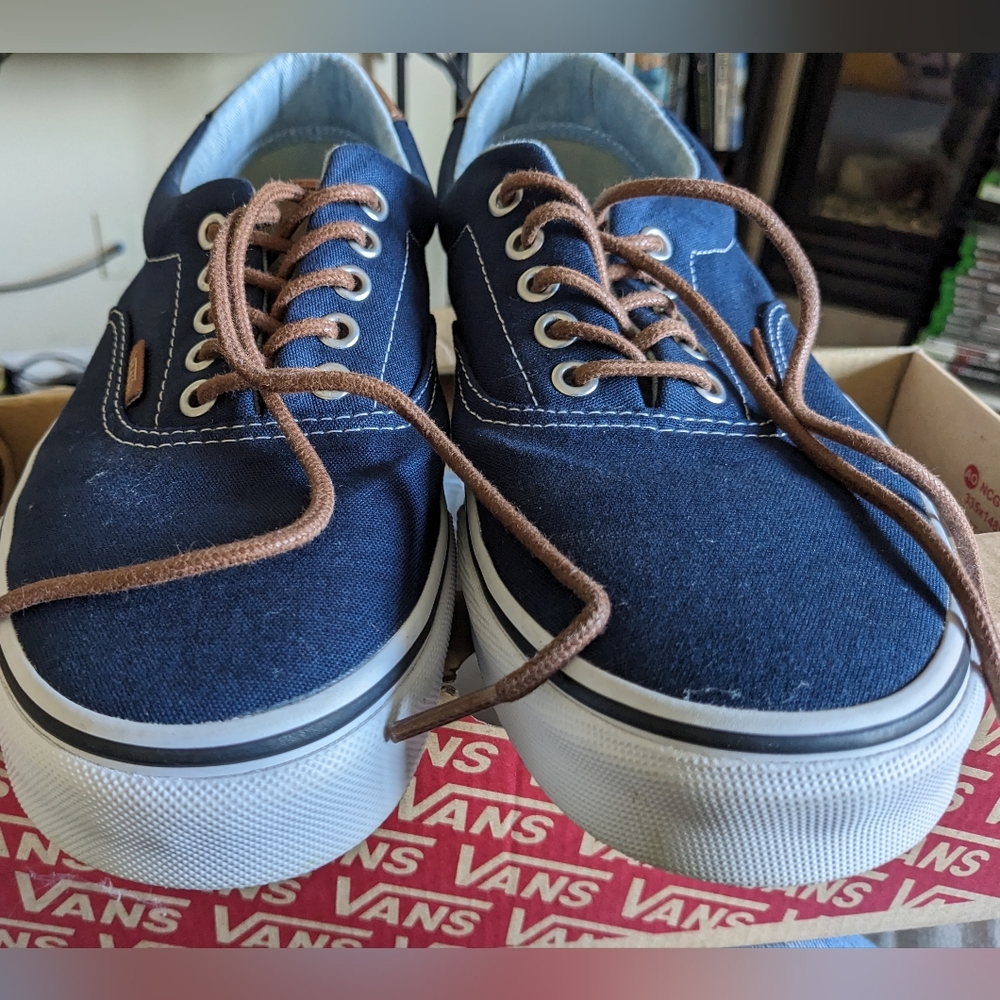 Men's Blue Van's Size 11